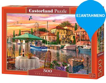 Castorland puzzle Sunset Harbour 500 κομμάτια (52912)