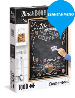 Clementoni puzzle Black Board Coffee 1000 κομμάτια (39466)